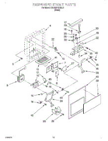 09 - Dispenser Front parts for Kitchenaid Refrigerator KSUB27QDBL01 from AppliancePartsPros.com