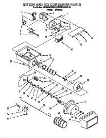 Motor And Ice Container parts for Kitchenaid Refrigerator SC8640EE from AppliancePartsPros.com