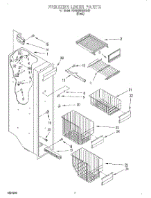 05 - Freezer Liner parts for Kitchenaid Refrigerator KSUB25QDBL00 from AppliancePartsPros.com