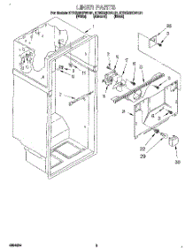 02 - Liner parts for Kitchenaid Refrigerator KTRS25KDWH01 from AppliancePartsPros.com