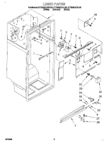 02 - Liner parts for Kitchenaid Refrigerator KTRS25QDAL00 from AppliancePartsPros.com