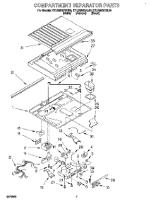 04 - Compartment Separator parts for Kitchenaid Refrigerator KTLS25QDBL00 from AppliancePartsPros.com