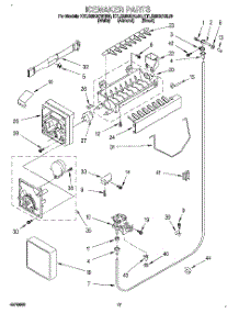 10 - Icemaker, Lit / Optional parts for Kitchenaid Refrigerator KTLS25QDBL00 from AppliancePartsPros.com