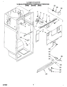 02 - Liner parts for Kitchenaid Refrigerator KTRS22QDWH00 from AppliancePartsPros.com