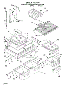 03 - Shelf parts for Kitchenaid Refrigerator KTRS21KFWH00 from AppliancePartsPros.com