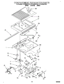 07 - Compartment Separator parts for Kitchenaid Refrigerator KTLS22QDBL01 from AppliancePartsPros.com