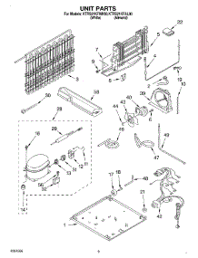 05 - Unit parts for Kitchenaid Refrigerator KTRS21KFAL00 from AppliancePartsPros.com