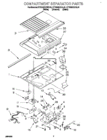 04 - Compartment Separator parts for Kitchenaid Refrigerator KTRS25QDWH01 from AppliancePartsPros.com