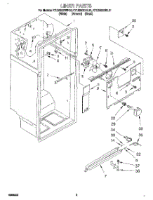 02 - Liner parts for Kitchenaid Refrigerator KTLS25QDWH01 from AppliancePartsPros.com