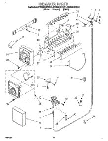 10 - Icemaker, Lit / Optional parts for Kitchenaid Refrigerator KTRS25QDBL01 from AppliancePartsPros.com