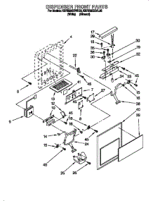 Dispenser Front parts for Kitchenaid Refrigerator 885779 from AppliancePartsPros.com