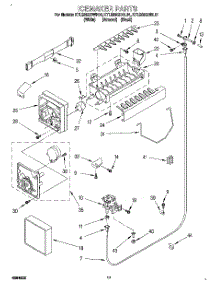 10 - Icemaker, Lit / Optional parts for Kitchenaid Refrigerator KTLS25QDBL01 from AppliancePartsPros.com