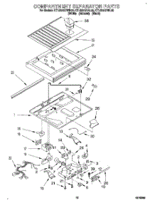 07 - Compartment Separator parts for Kitchenaid Refrigerator KTLS22QDWH00 from AppliancePartsPros.com