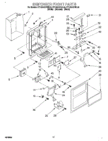 10 - Dispenser Front, Lit / Optional parts for Kitchenaid Refrigerator KTLS22QDWH00 from AppliancePartsPros.com