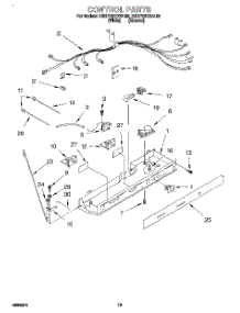 09 - Control, Lit / Optional parts for Kitchenaid Refrigerator KSRP22KDAL02 from AppliancePartsPros.com