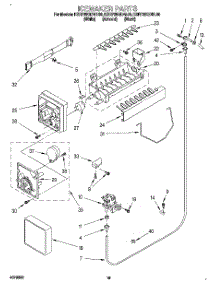 12 - Icemaker, Lit / Optional parts for Kitchenaid Refrigerator KSRP25QDAL00 from AppliancePartsPros.com