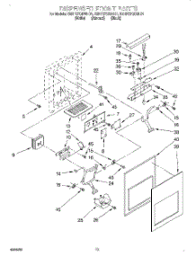 08 - Dispenser Front parts for Kitchenaid Refrigerator KSRP27QDWH01 from AppliancePartsPros.com