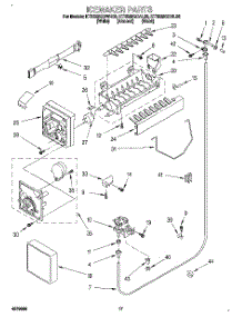 10 - Icemaker, Lit / Optional parts for Kitchenaid Refrigerator KTRS25QDWH00 from AppliancePartsPros.com