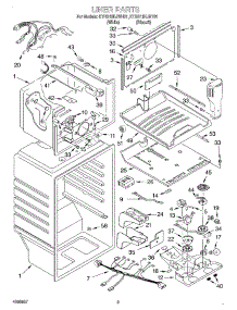 02 - Liner parts for Kitchenaid Refrigerator KTRS19KJWH01 from AppliancePartsPros.com