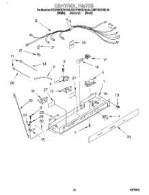 10 - Control parts for Kitchenaid Refrigerator KSRP25QDBL00 from AppliancePartsPros.com