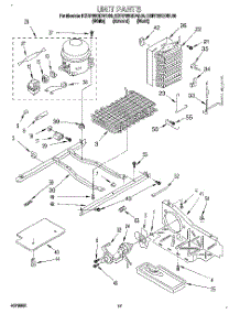 11 - Unit parts for Kitchenaid Refrigerator KSRP25QDBL00 from AppliancePartsPros.com