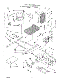 11 - Unit parts for Kitchenaid Refrigerator KSRE27FHWH02 from AppliancePartsPros.com