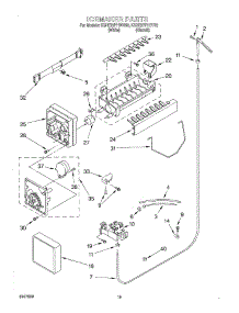 12 - Ice Maker, Optional parts for Kitchenaid Refrigerator KSRE27FHWH02 from AppliancePartsPros.com