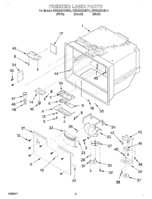 02 - Freezer Liner parts for Kitchenaid Refrigerator KBRS22KGBL4 from AppliancePartsPros.com
