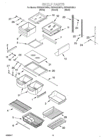 07 - Shelf, Lit / Optional parts for Kitchenaid Refrigerator KBRS22KGWH4 from AppliancePartsPros.com