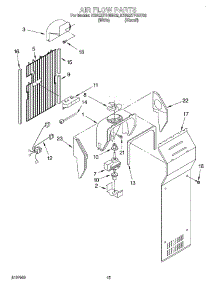 09 - Air Flow parts for Kitchenaid Refrigerator KSRE27FHBT02 from AppliancePartsPros.com