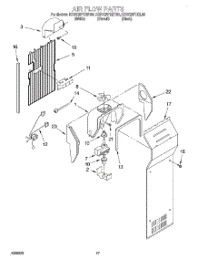 10 - Air Flow parts for Kitchenaid Refrigerator KSRV25FHBT00 from AppliancePartsPros.com