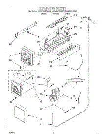12 - Ice Maker, Optional parts for Kitchenaid Refrigerator KSRV25FHBT00 from AppliancePartsPros.com