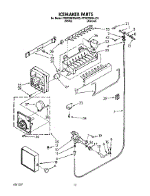 08 - Icemaker parts for Kitchenaid Refrigerator KTRS22MXWH20 from AppliancePartsPros.com