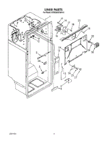 02 - Liner parts for Kitchenaid Refrigerator KTRS20KXWH10 from AppliancePartsPros.com