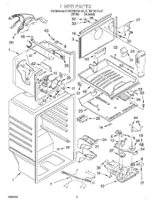 02 - Liner parts for Kitchenaid Refrigerator KTRS19KFAL01 from AppliancePartsPros.com