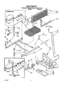 05 - Unit parts for Kitchenaid Refrigerator KTRS25KXWH00 from AppliancePartsPros.com