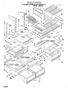 04 - Shelf, Lit / Optional parts for Kitchenaid Refrigerator KTRS25KAAL12 from AppliancePartsPros.com