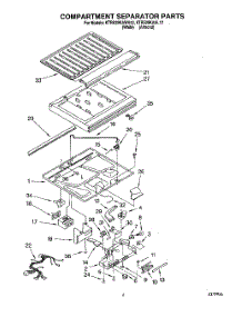 03 - Compartment Separator parts for Kitchenaid Refrigerator KTRS25KAWH12 from AppliancePartsPros.com