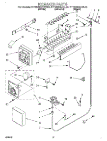 10 - Icemaker parts for Kitchenaid Refrigerator KTRS25QAAL00 from AppliancePartsPros.com