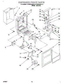09 - Dispenser Front parts for Kitchenaid Refrigerator KTRS25QAWH12 from AppliancePartsPros.com