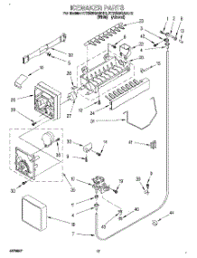 10 - Icemaker parts for Kitchenaid Refrigerator KTRS25QAWH12 from AppliancePartsPros.com