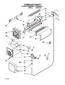 07 - Icemaker parts for Kitchenaid Refrigerator KTRS20MAAL01 from AppliancePartsPros.com