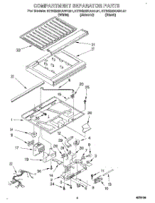 03 - Compartment Separator parts for Kitchenaid Refrigerator KTRS25KABL01 from AppliancePartsPros.com