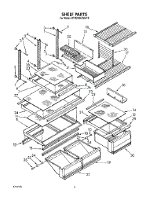 04 - Shelf, Lit / Optional parts for Kitchenaid Refrigerator KTRS20KXAL10 from AppliancePartsPros.com
