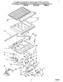 03 - Compartment Separator parts for Kitchenaid Refrigerator KTRS25KABL10 from AppliancePartsPros.com