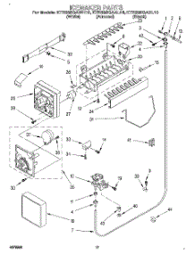 10 - Icemaker parts for Kitchenaid Refrigerator KTRS25QAWH10 from AppliancePartsPros.com