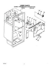 02 - Liner parts for Kitchenaid Refrigerator KTRS20MAAL00 from AppliancePartsPros.com
