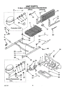 05 - Unit parts for Kitchenaid Refrigerator KTRS20MAAL00 from AppliancePartsPros.com