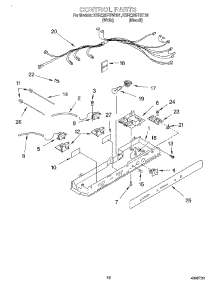 10 - Control parts for Kitchenaid Refrigerator KSRE25FHWH01 from AppliancePartsPros.com