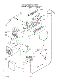 12 - Icemaker, Optional parts for Kitchenaid Refrigerator KSRE25FHBT01 from AppliancePartsPros.com